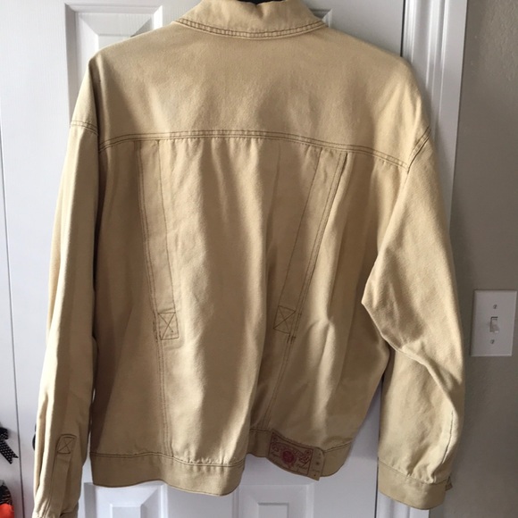 Vintage Don’t Stop mens khaki denim jacket! - Picture 2 of 8